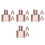 24Pièces Pinceaux Multiusage Rose Portable En Silicone Durable 9
