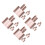 24Pièces Pinceaux Multiusage Rose Portable En Silicone Durable 10