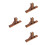 4Pièces Accessoire Support Clôture Bois Marron Pour Jardin Balcon 9