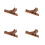 4Pièces Accessoire Support Clôture Bois Marron Pour Jardin Balcon 8