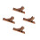 4Pièces Accessoire Support Clôture Bois Marron Pour Jardin Balcon 7