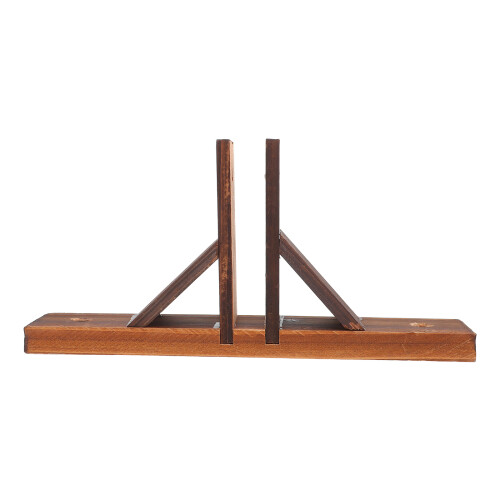 4Pièces Accessoire Support Clôture Bois Marron Pour Jardin Balcon 2