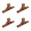 4Pièces Accessoire Support Clôture Bois Marron Pour Jardin Balcon 6