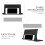 Support Bureau Noir Pour Écran Rangement Stable 8