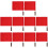 10Pièces Drapeaux De Signal Pour Arbitres Courses 8