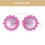 Lunettes Pièce Violet Design Unique Pour Fêtes 2