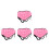 4Pièces Ajustables Rose Protection Hanches Fesses Patinage 7