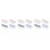 12Pcs Assorted Color Clear PVC Coin Holder Multiuse Zipper Pouches 10