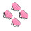 4Pièces Ajustables Rose Protection Hanches Fesses Patinage 9