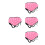 4Pièces Ajustables Rose Protection Hanches Fesses Patinage 5