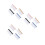 12Pcs Assorted Color Clear PVC Coin Holder Multiuse Zipper Pouches 5