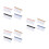 12Pcs Assorted Color Clear PVC Coin Holder Multiuse Zipper Pouches 8