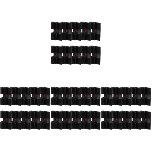 40Pièces Fixations Câble Auto-Adhésives Pa Nylon Noir Usage 2