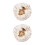 2Pièces Bonnet Satin Beige Doux Enfants Pour Protection 6