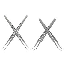 12St Precision Pincet Set Rvs Voor Elektronica & Thuis
