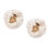2Pièces Bonnet Satin Beige Doux Enfants Pour Protection 5