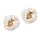 2Pièces Bonnet Satin Beige Doux Enfants Pour Protection 10
