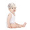 2Pièces Bonnet Satin Beige Doux Enfants Pour Protection 2