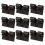 40Pièces Fixations Câble Auto-Adhésives Pa Nylon Noir Usage 2