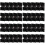 40Pièces Fixations Câble Auto-Adhésives Pa Nylon Noir Usage 6