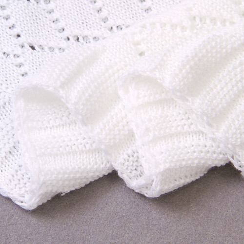 Bébé Blanche Au Design Ajouré Pour Hiver Automne 1