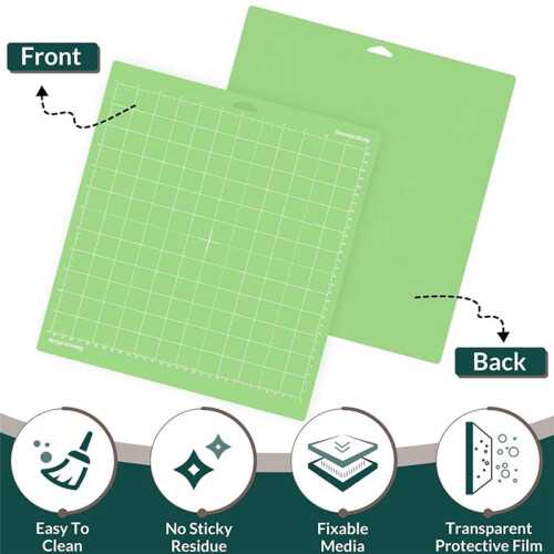 Pacote com 4 Tapetes de Corte de 12x12 Polegadas para Explore Air 2/Air/One/Maker, Tapetes de Corte de Substituição Adesivos 2