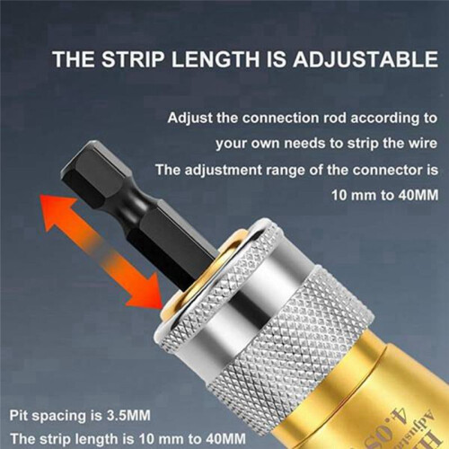 Wire Stripper for Drill, Wire Twister for Drill,Automatic Wire Stripper Cable Wire Connector,Electrical Tools 2