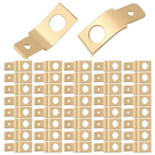 Conectores de Desconexão Rápida 100 Unidades, Adaptadores de Desconexão Sem Solda Não Isolados, Aba Macho de 1/4 Polegadas, Conector de Pá Macho