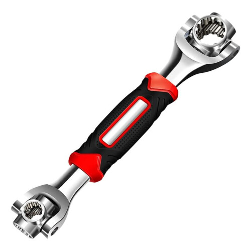 52 in 1 Socket Wrench, Stainless Steel Professional Multi-Functional Rotating Tools, 360 Degree Revolving Spanner