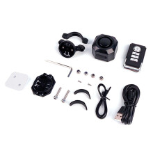 Sistema de Alarma para Bicicleta Recargable, Accesorios Antirrobo, Robo de Vehículo con Control Remoto, Candado para Bicicleta
