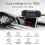 Bil TPMS Däcktrycksövervakningssystem Solenergi Digital Display Autosäkerhetslarmsystem med 4 Interna Sensorer 5