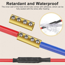 30pcs 6 AWG Gauge Wire Connector Nut Kit,80A Quick Splicing Wiring Connection Terminal, with Screws and Heat Shrink Tube