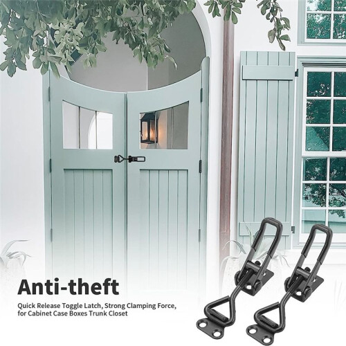 6 Pack Toggle Clamp  100KG Holding Capacity 4001Pull  Clamps,Adjustable Quick Release Hasp Clamps 2