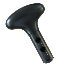 Paddle Handle Surf Fixed Straight Paddle Grip Plastic Handle Replacement Accessories Three-Hole Paddle Handle