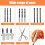 Multipurpose Drill Bit Sharpener Carbide Drill Bits Sharpener with 6 Grinding Wheel Electric Drill Grinder Grinding Tool 6