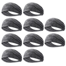 Ultra-Thin Sweat-Absorbent Sports Headband, Breathable Sweat-Absorbent Elastic Headband, Sports Yoga Headband Gray