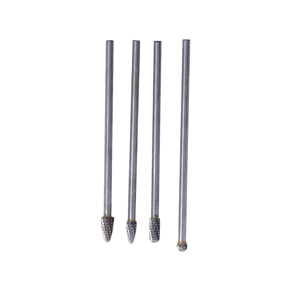 Rotary File Long Tungsten Steel,Rotary Burr Set With 6Mm Shank For Woodworking Carving Engraving Polishing Drilling 6031192244822