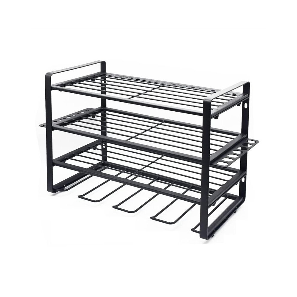 Metal Wall Mounted Tool Holder, Multifunctional Power Tool Rack, Household Hardware Storage Rack, Electric Drill Rack 6034254877167