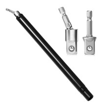 9/16inch Hollow Socket, Hollow Nut Driver with 0.64inch Hex Shank for Long Threaded Ceiling Bolts Fastening Applications