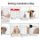 6Pcs Peg Board, Peg Board Wall Organizer Panels, White Peg Board Wall Mount, Peg Board for  Room 4