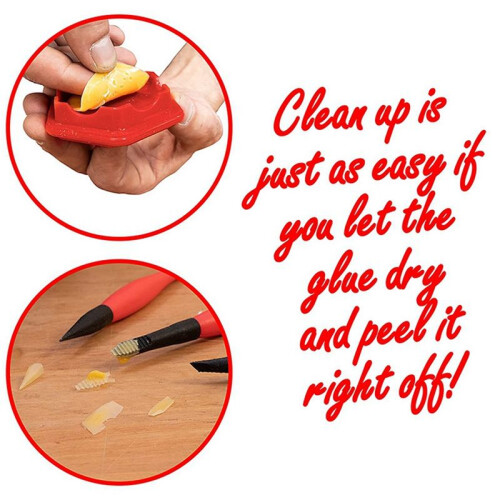 Compact Silicone Glue Brush Woodworking Glue Applicator Set Portable DIY 2