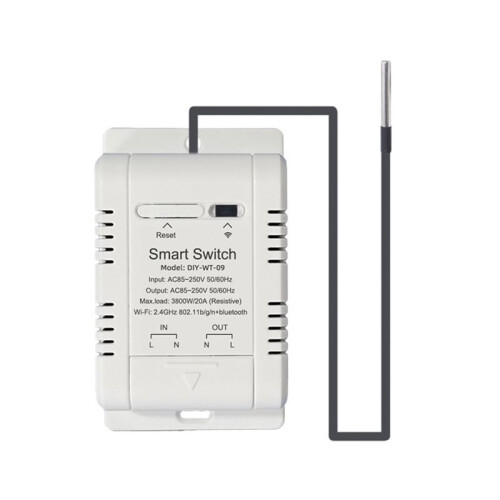 Ewelink  Temperature  20A with Temperature Sensor Support Remote Control for Fish Tank Greenhouse Planting