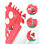 Bolt Gauge (Metric and SAE),Bolt Sizer for Quickly Sizing Nuts and Bolts, Plastic Bolt Measuring Tool,Thread Gauge Red 2