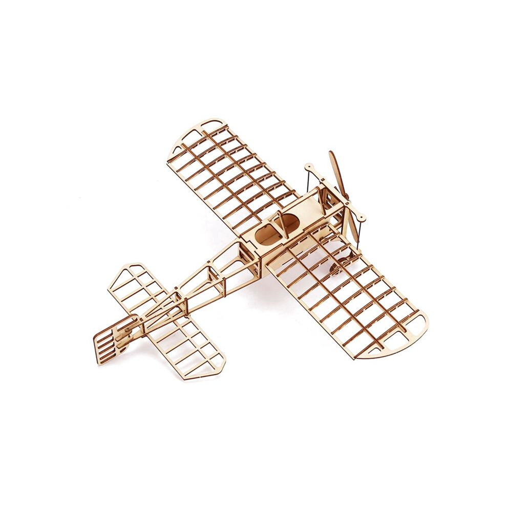 Airplane Model Wooden Simulation Toy Wood Airplane Assembly Toy Three-Dimensional Educational Wooden Toy Light 6032296732383