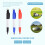 ,Color  Markers Pens, Triple Track Plastic   Marking Alignment Tool Kit,Red 6
