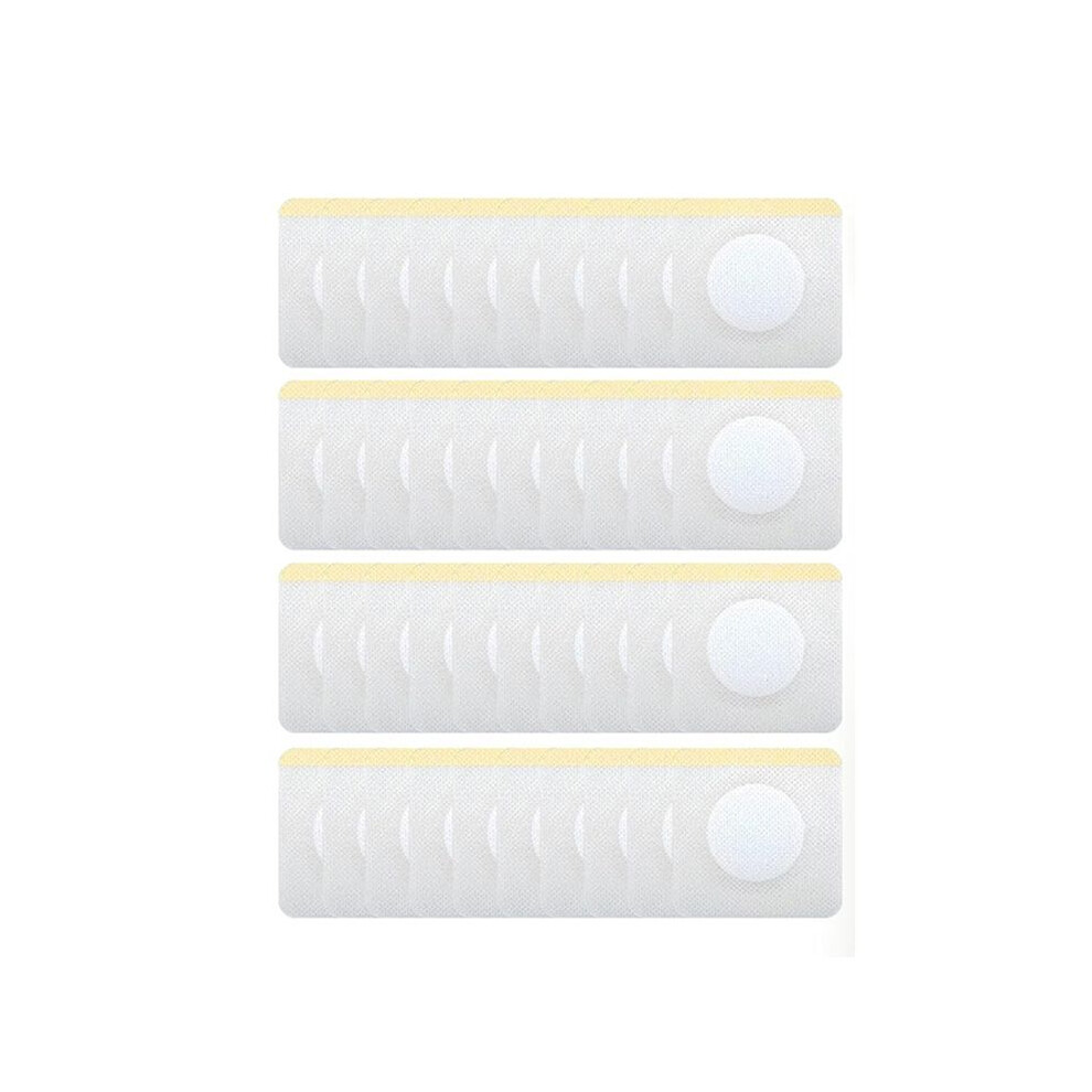 Tlily Castor Oil Patches, 100Pcs Castor Oil Belly Button Patch Disposable Organic Cotton Self-Adhesive Pads For Belly Button