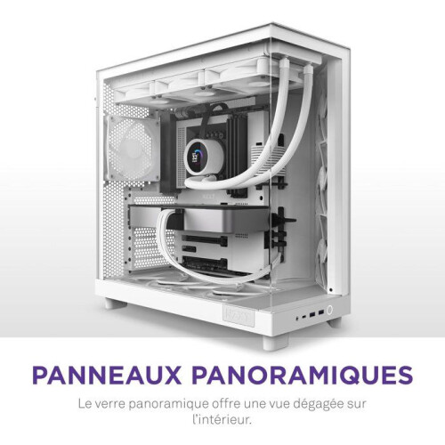 Mid-tower behuizing - NZXT - H6 Flow - Dubbele kamer - Luchtkoeling - Wit 2