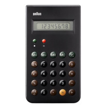 Taschenrechner - BRAUN - BNE001BK - Schwarz - 8 Ziffern - Batteriebetrieb