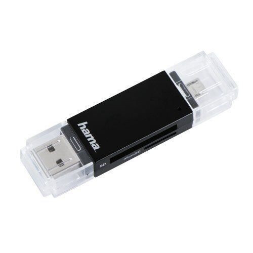 Hama Hama Basic card reader USB 2.0/Micro-USB Black