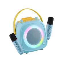 TnB Altavoz Karaoke 10W Bluetooth Bateria Recargable 5H 2 Microfonos Azul
